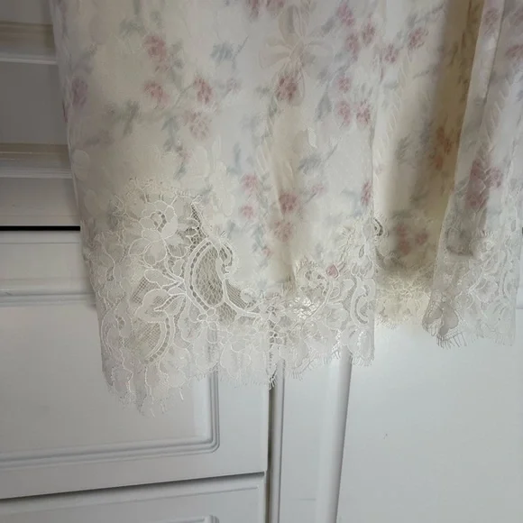 Love Shack Fancy Lace-Trim Floral Dress Mira